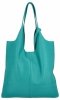 Kožené kabelka shopper bag Vittoria Gotti zelená 165